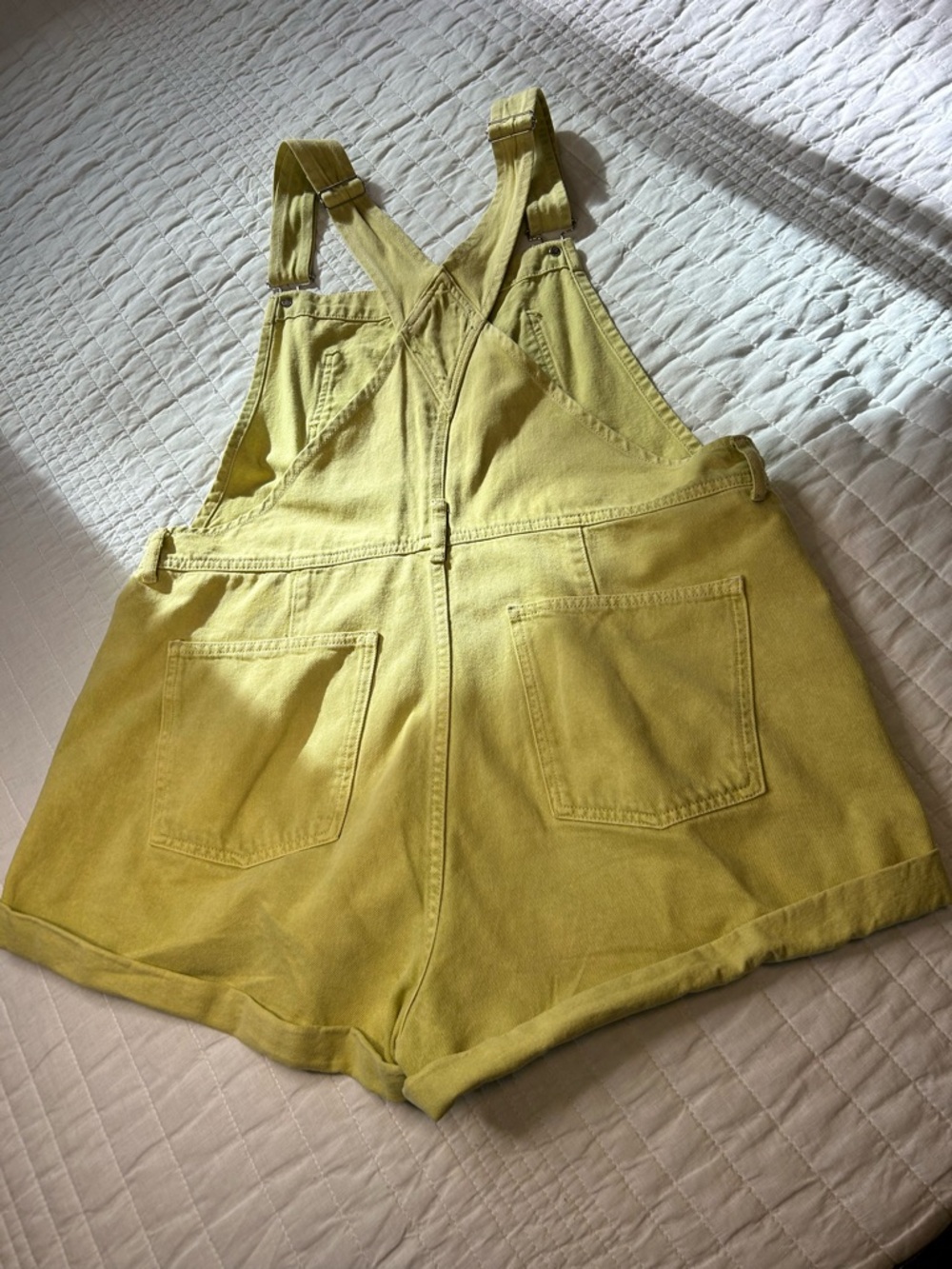 We The Free Ziggy Shortalls Chartreuse - Picture 4 of 10
